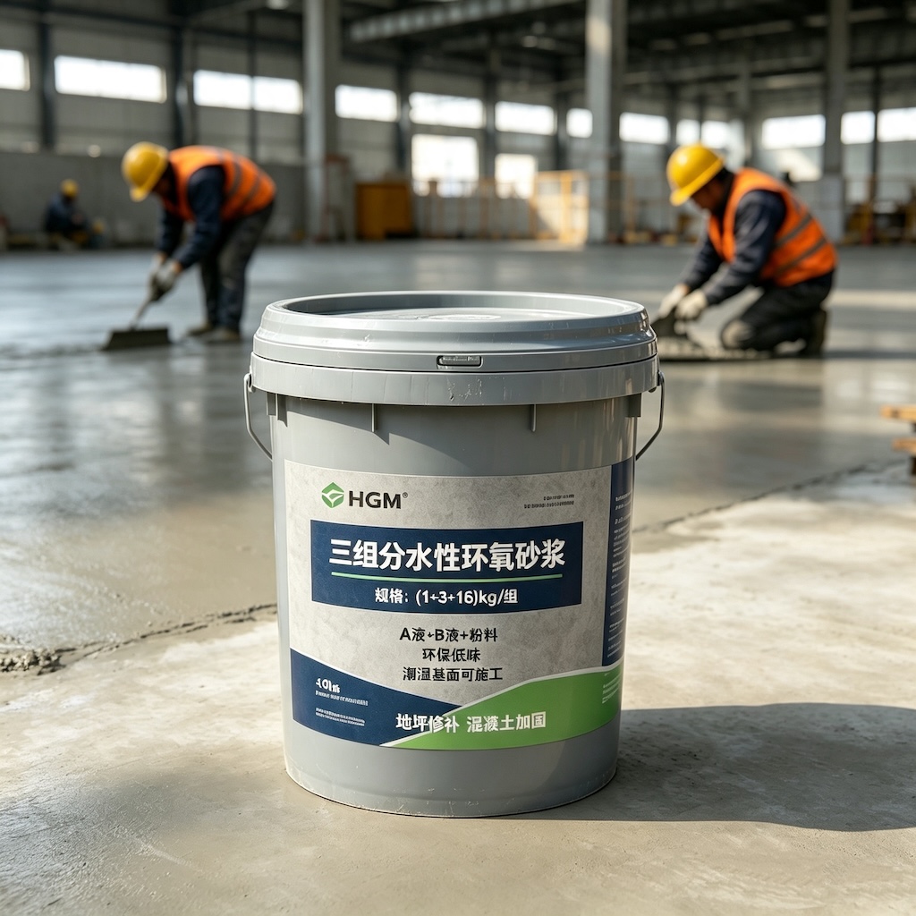 龙马潭三组份水性环氧砂浆